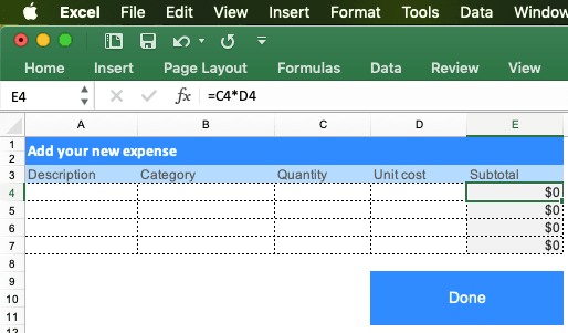 Enable User Input in My Spreadsheet-based App